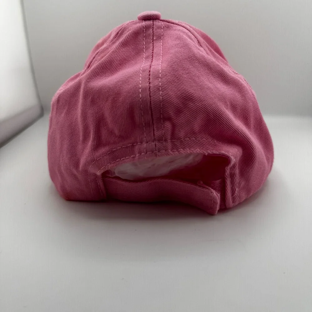 Disney Minnie Mouse Baseball Cap Kids Girls One Size Pink Heart Polka Dot Good